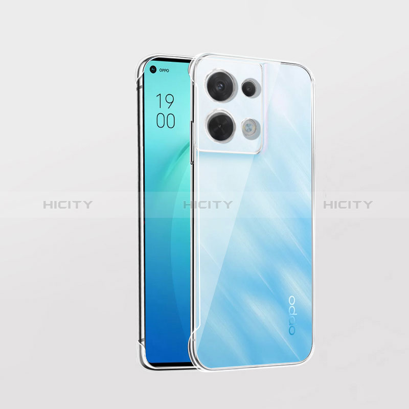 Cover Crystal Trasparente Rigida Cover H04 per Oppo Reno9 Pro+ Plus 5G