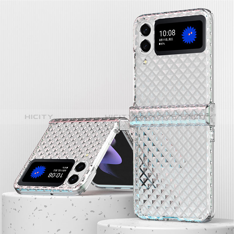 Cover Crystal Trasparente Rigida Cover H04 per Samsung Galaxy Z Flip3 5G