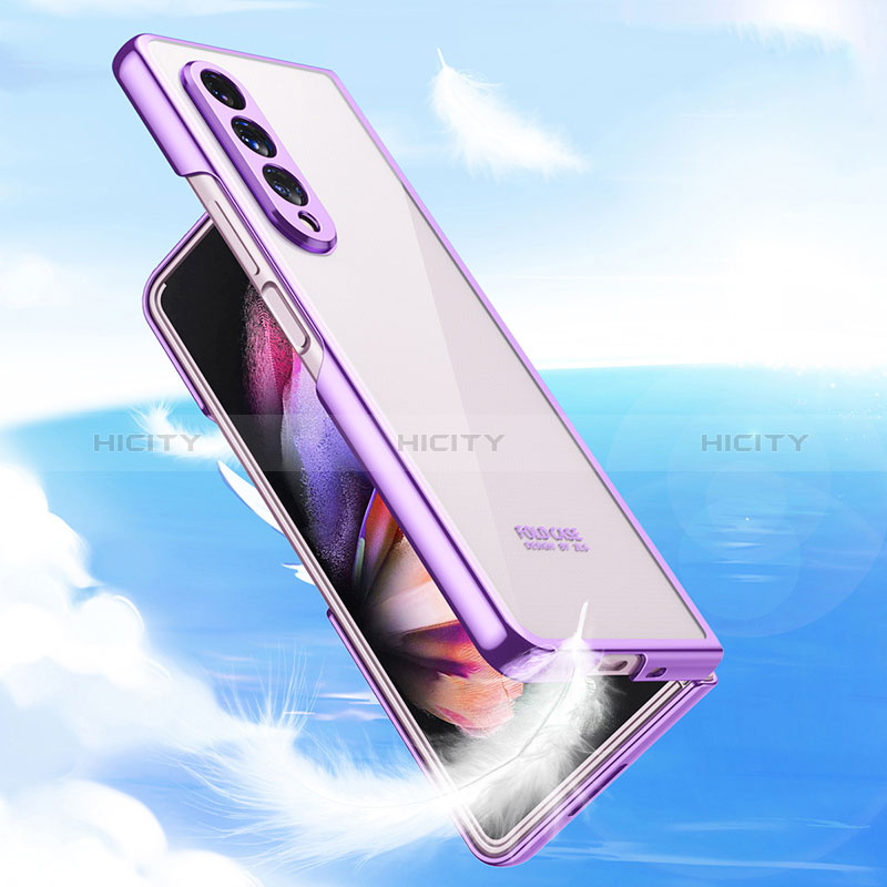 Cover Crystal Trasparente Rigida Cover H04 per Samsung Galaxy Z Fold3 5G