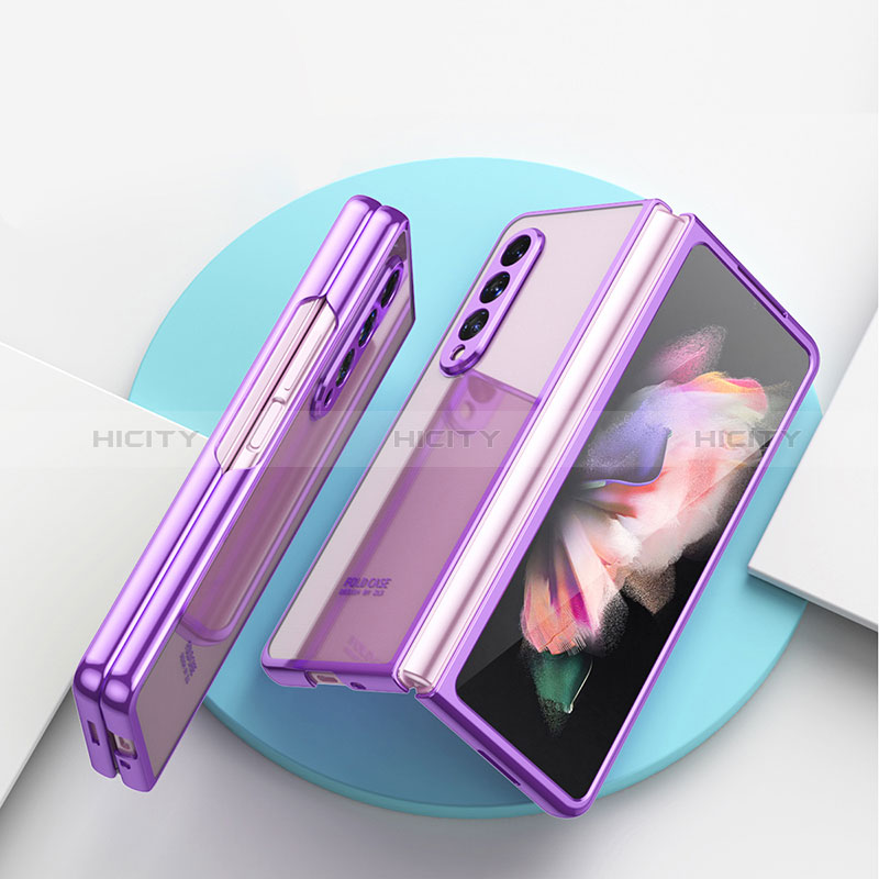 Cover Crystal Trasparente Rigida Cover H04 per Samsung Galaxy Z Fold3 5G