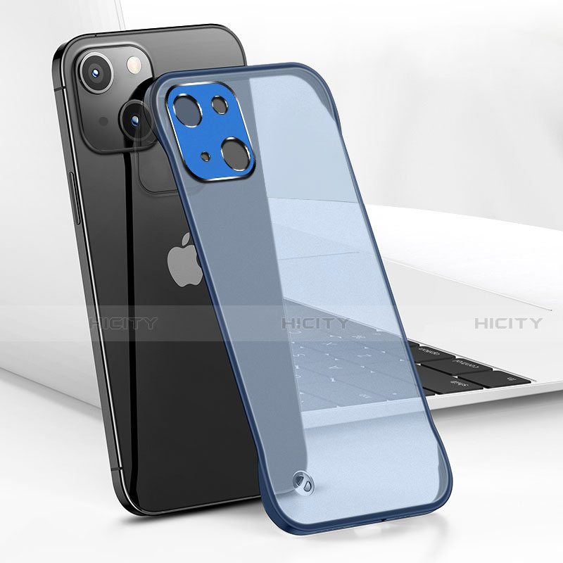 Cover Crystal Trasparente Rigida Cover H05 per Apple iPhone 14 Plus Blu