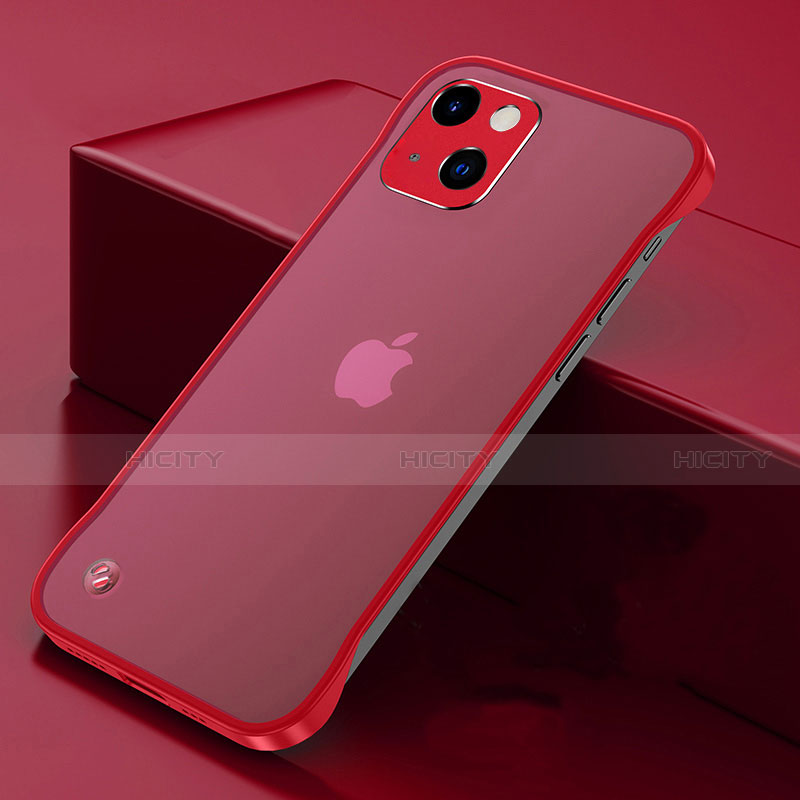 Cover Crystal Trasparente Rigida Cover H06 per Apple iPhone 14 Plus Rosso