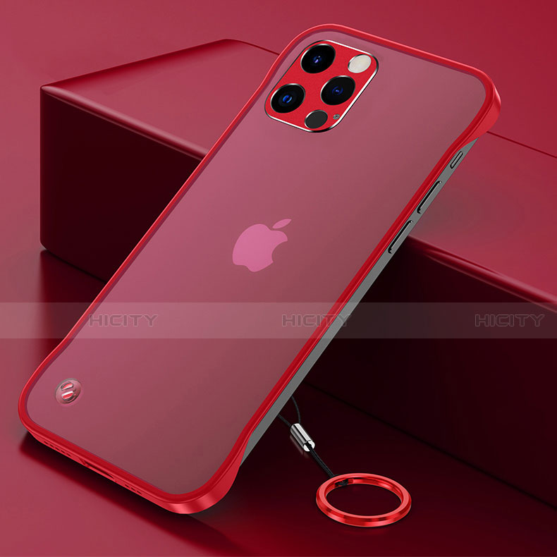 Cover Crystal Trasparente Rigida Cover H06 per Apple iPhone 14 Pro Rosso