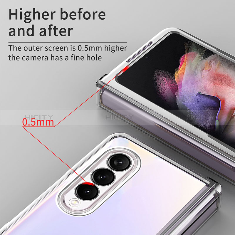 Cover Crystal Trasparente Rigida Cover H06 per Samsung Galaxy Z Fold3 5G