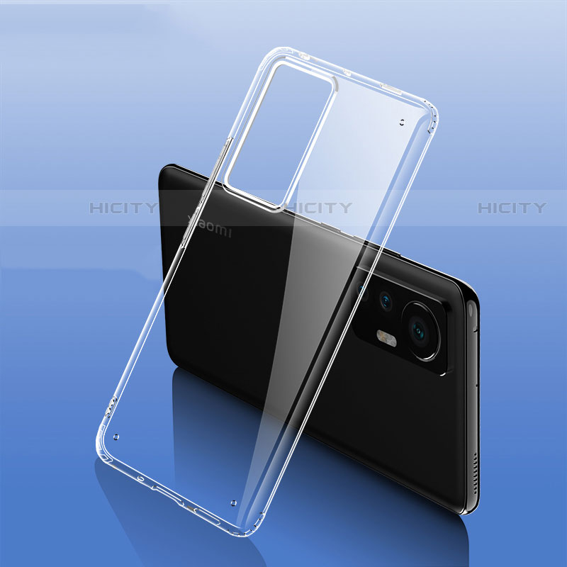Cover Crystal Trasparente Rigida Cover H09 per Xiaomi Mi 12 Pro 5G Chiaro