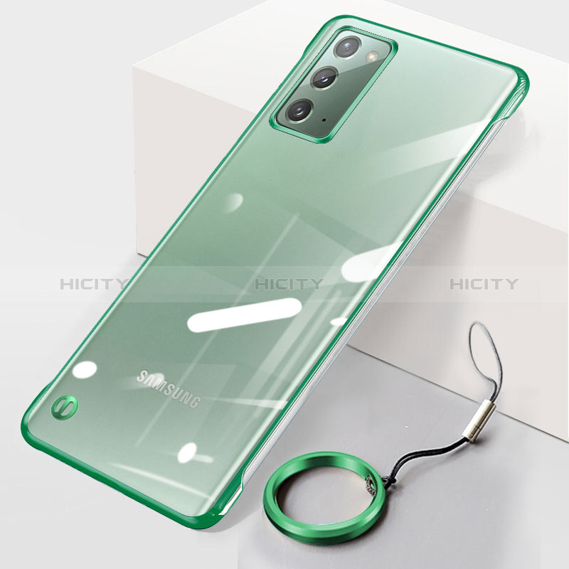 Cover Crystal Trasparente Rigida Cover JS1 per Samsung Galaxy Note 20 5G Verde