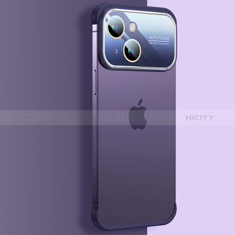 Cover Crystal Trasparente Rigida Cover QC4 per Apple iPhone 14 Plus Viola
