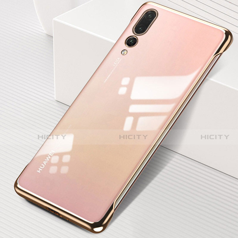 Cover Crystal Trasparente Rigida Cover S01 per Huawei P20 Pro Oro