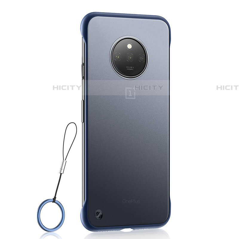 Cover Crystal Trasparente Rigida Cover S01 per OnePlus 7T Blu