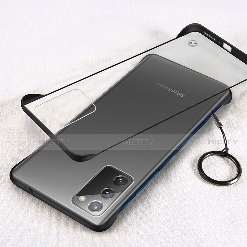 Cover Crystal Trasparente Rigida Cover S01 per Samsung Galaxy Note 20 5G Nero