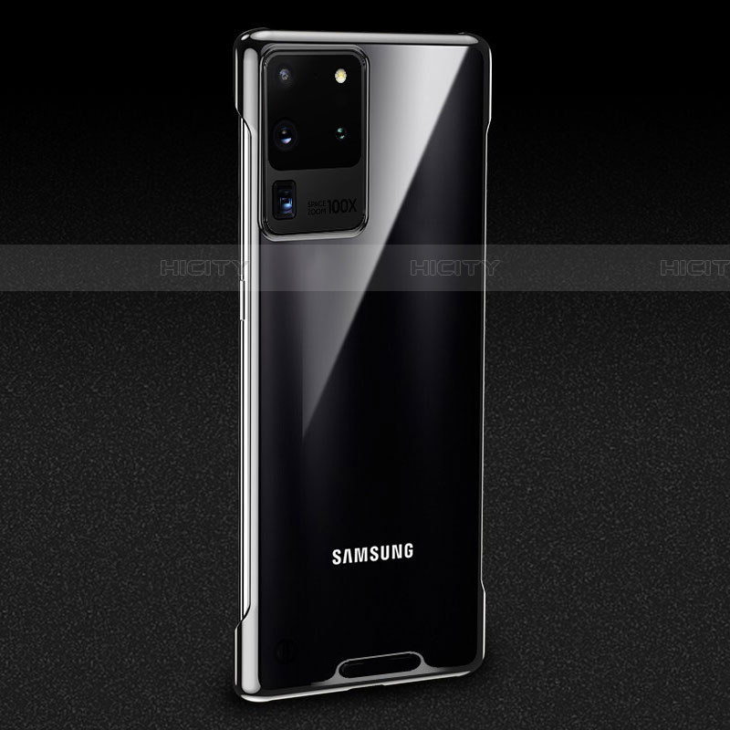 Cover Crystal Trasparente Rigida Cover S01 per Samsung Galaxy S20 Ultra 5G Nero