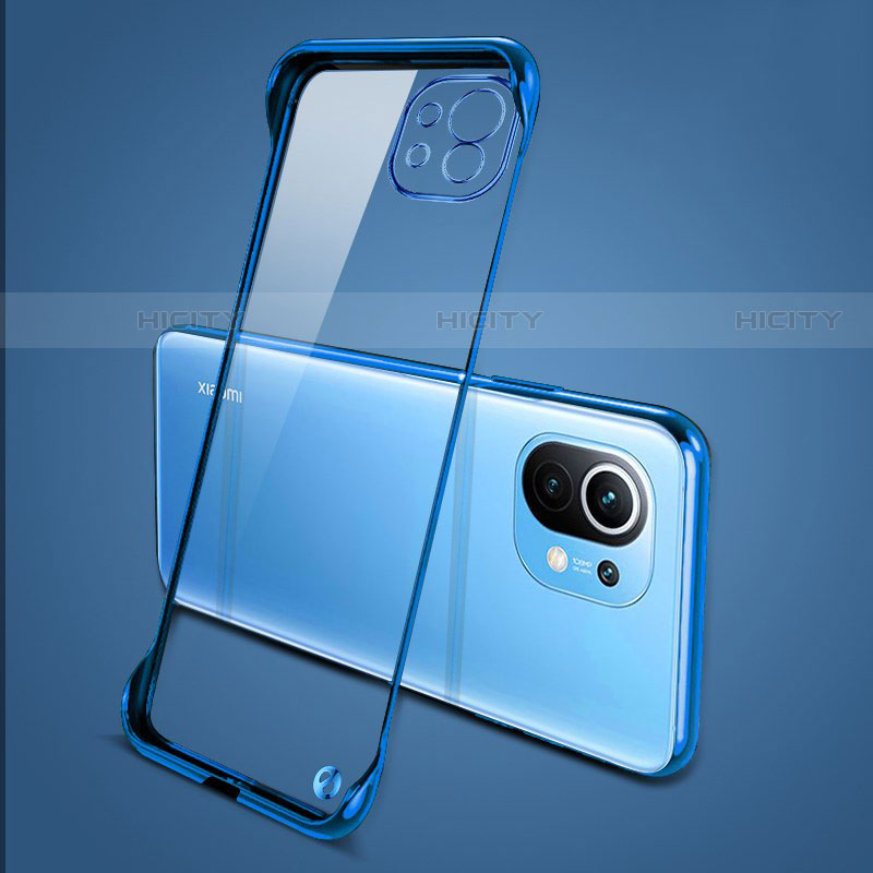 Cover Crystal Trasparente Rigida Cover S01 per Xiaomi Mi 11 5G Blu