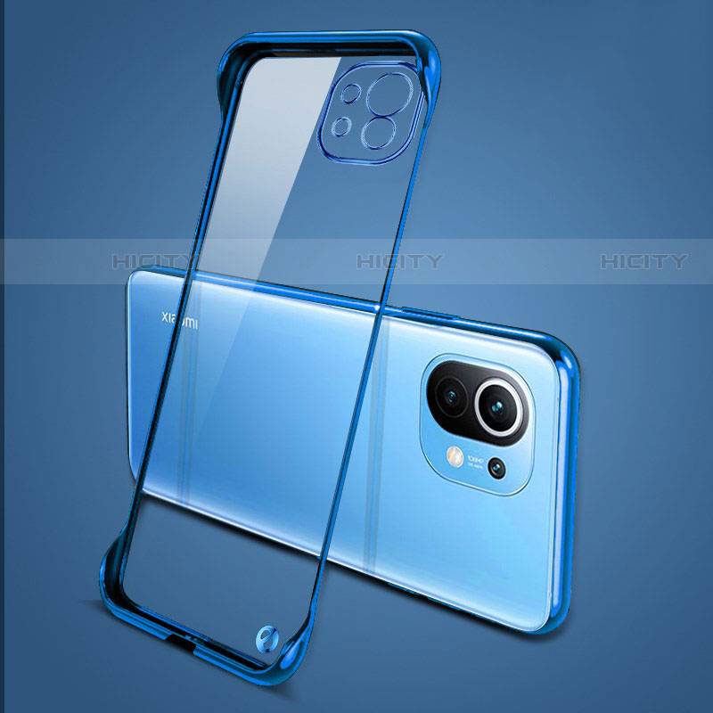 Cover Crystal Trasparente Rigida Cover S01 per Xiaomi Mi 11 Lite 4G Blu