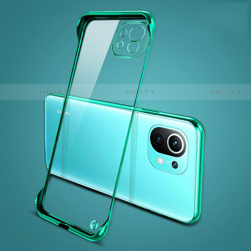 Cover Crystal Trasparente Rigida Cover S01 per Xiaomi Mi 11 Lite 4G Verde