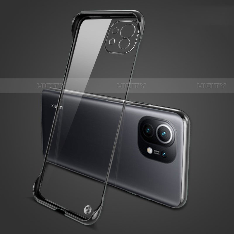 Cover Crystal Trasparente Rigida Cover S01 per Xiaomi Mi 11 Lite 5G Nero