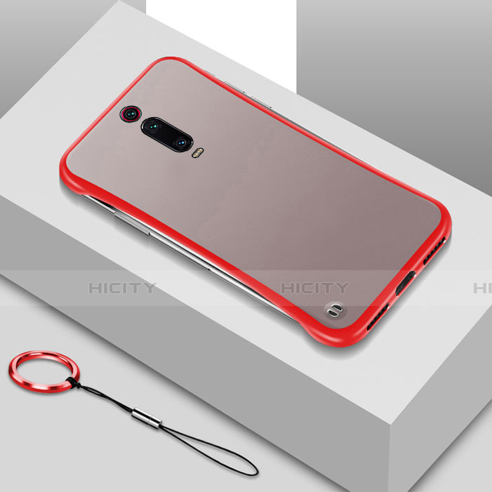 Cover Crystal Trasparente Rigida Cover S01 per Xiaomi Mi 9T Pro Rosso