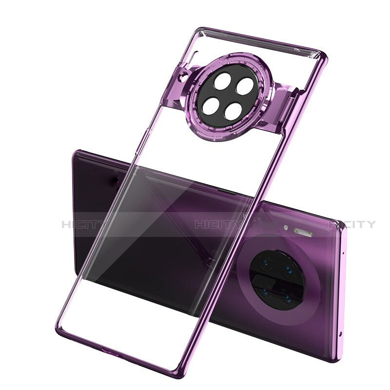 Cover Crystal Trasparente Rigida Cover S02 per Huawei Mate 30 Pro Viola