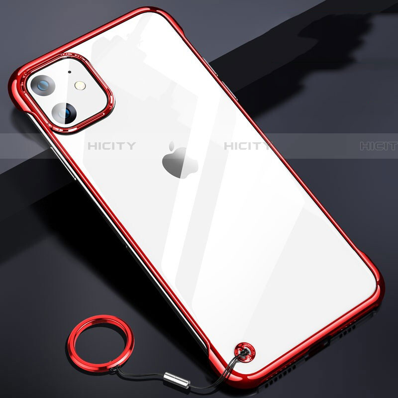 Cover Crystal Trasparente Rigida Cover S03 per Apple iPhone 11 Rosso