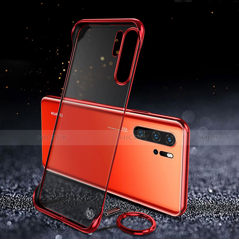 Cover Crystal Trasparente Rigida Cover S03 per Huawei P30 Pro New Edition Rosso