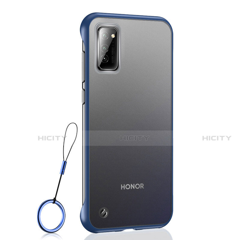 Cover Crystal Trasparente Rigida Cover S04 per Huawei Honor V30 5G Blu