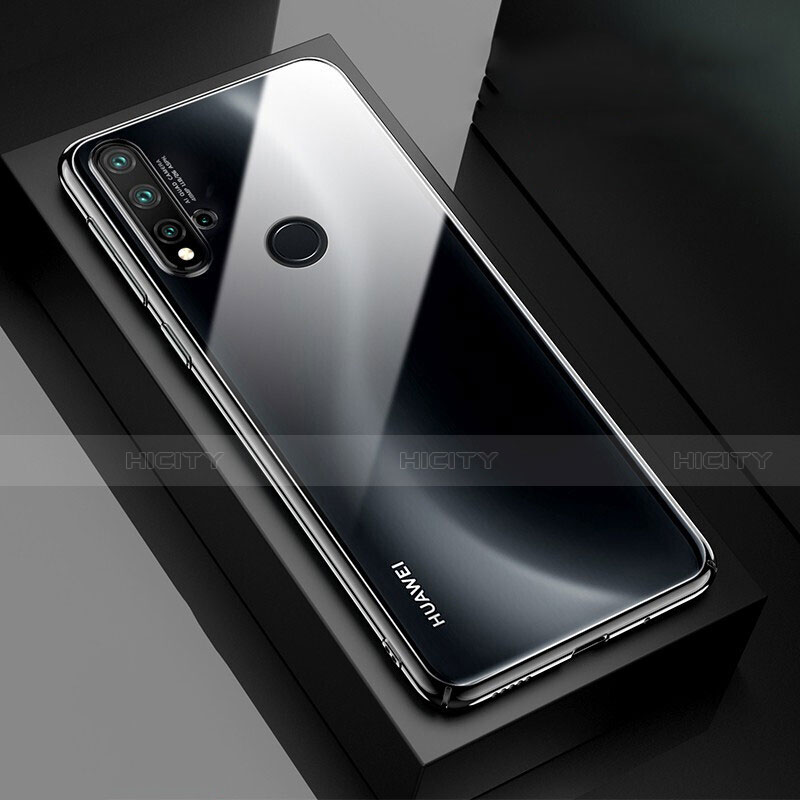 Cover Crystal Trasparente Rigida Cover S05 per Huawei P20 Lite (2019) Nero