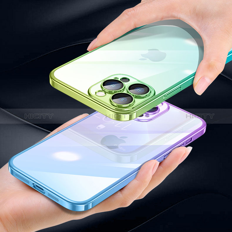 Cover Crystal Trasparente Rigida Cover Sfumato QC1 per Apple iPhone 13 Pro Max