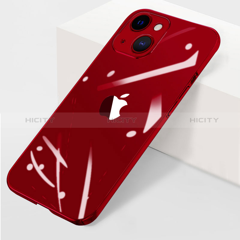 Cover Crystal Trasparente Rigida Cover WT1 per Apple iPhone 14 Plus Rosso