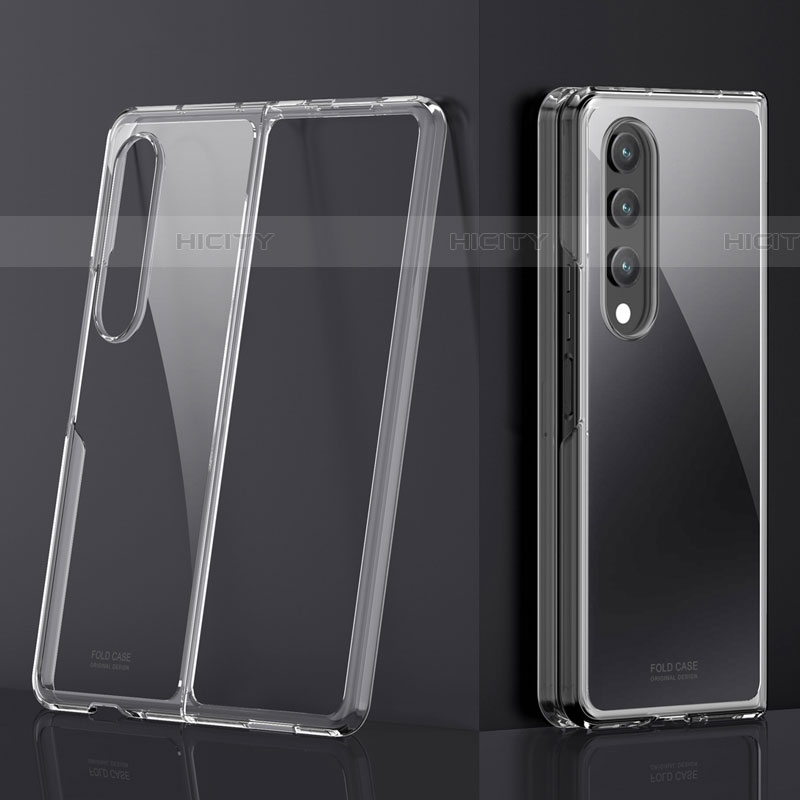 Cover Crystal Trasparente Rigida Cover Z01 per Samsung Galaxy Z Fold4 5G Chiaro