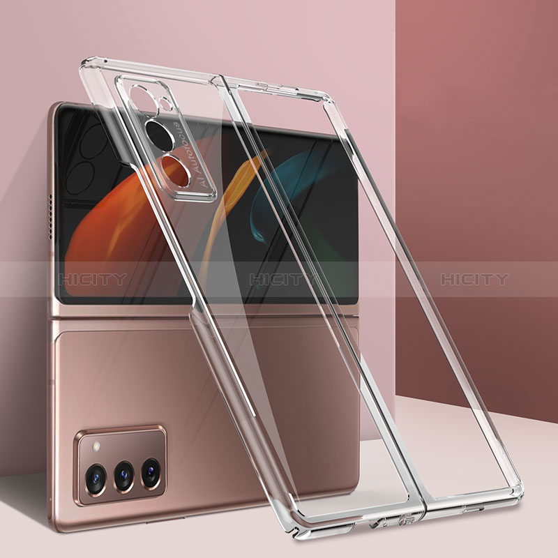 Cover Crystal Trasparente Rigida T01 per Samsung Galaxy Z Fold2 5G Chiaro