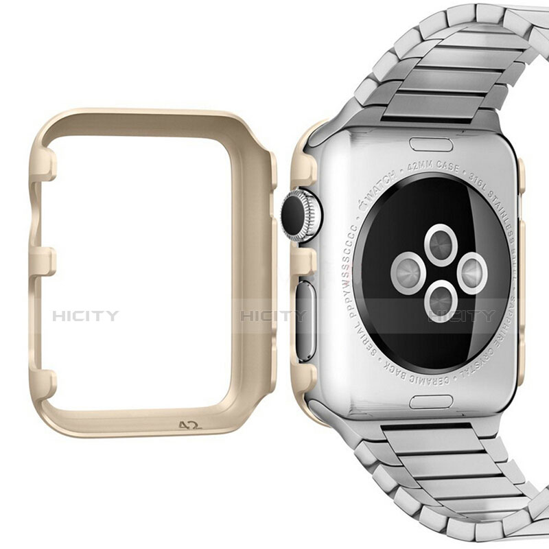 Cover Lusso Alluminio Laterale C01 per Apple iWatch 2 42mm Oro