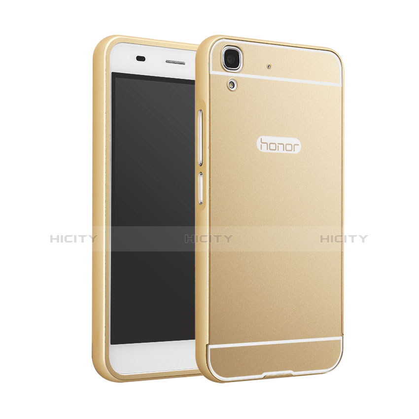 Cover Lusso Alluminio Laterale per Huawei Honor 4A Oro