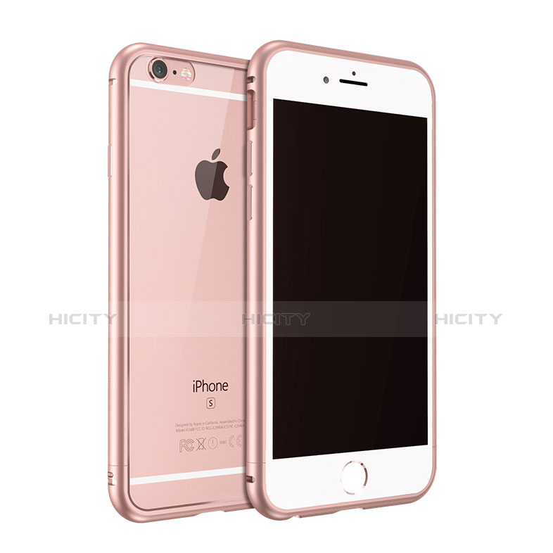 Cover Lusso Laterale Alluminio per Apple iPhone 6S Oro Rosa