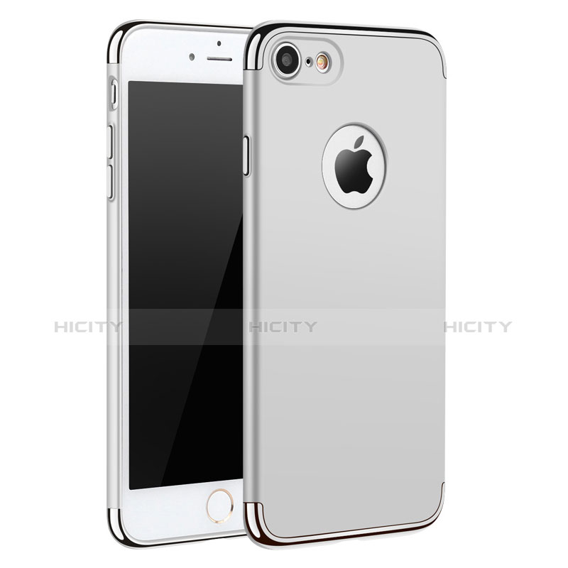 Cover Lusso Metallo Laterale e Plastica M01 per Apple iPhone 7 Bianco