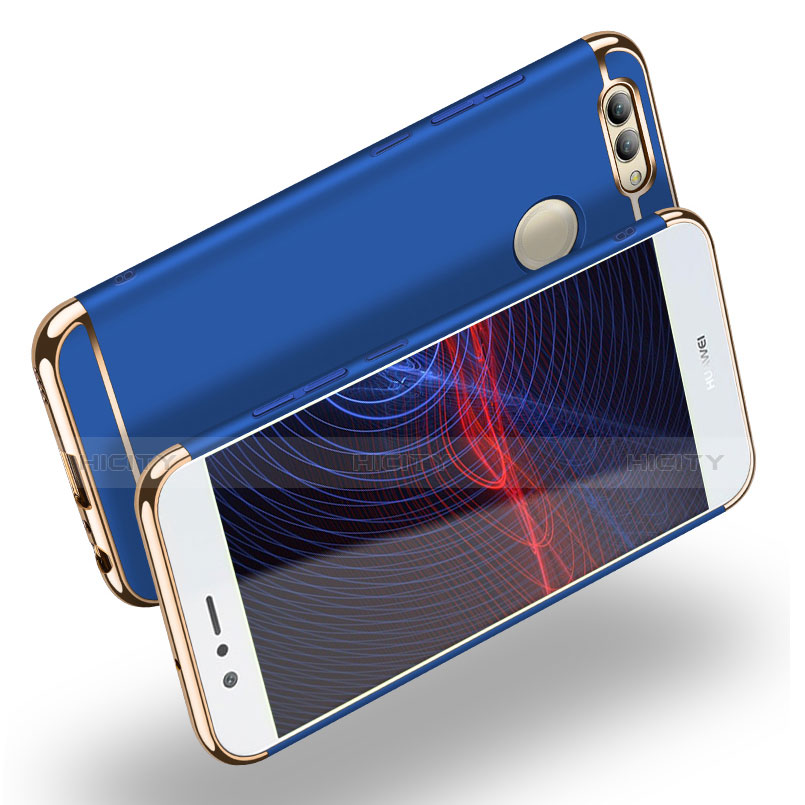 Cover Lusso Metallo Laterale e Plastica M02 per Huawei Nova 2 Blu