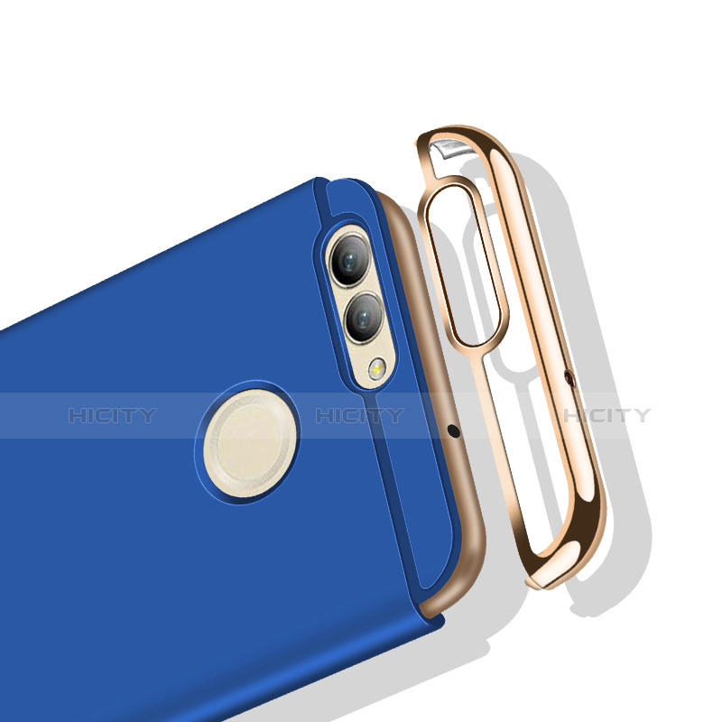 Cover Lusso Metallo Laterale e Plastica M02 per Huawei Nova 2 Blu