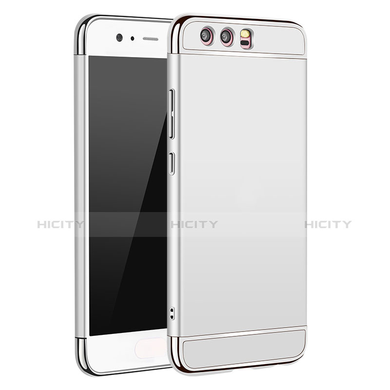 Cover Lusso Metallo Laterale e Plastica M02 per Huawei P10 Argento