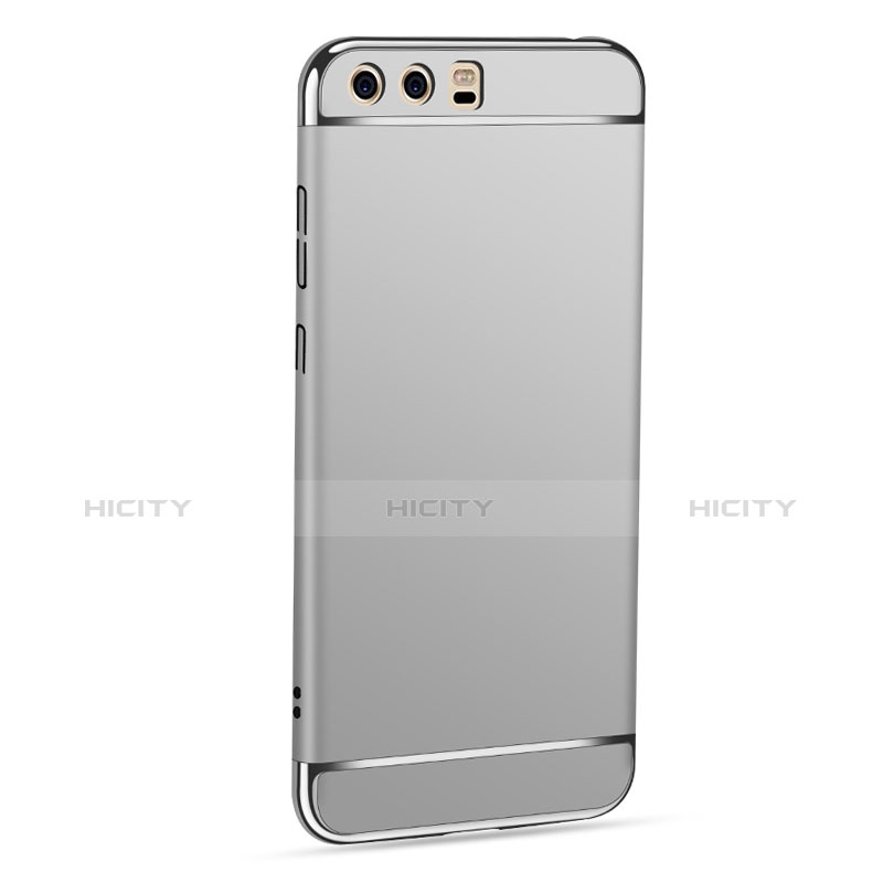 Cover Lusso Metallo Laterale e Plastica M02 per Huawei P10 Argento