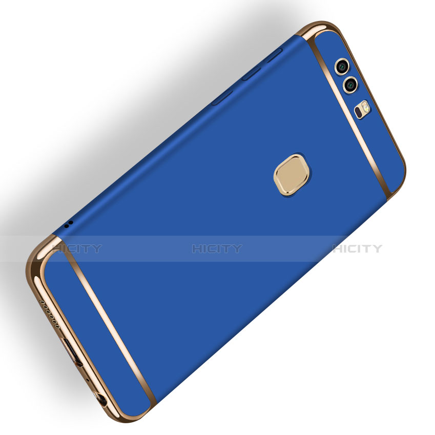 Cover Lusso Metallo Laterale e Plastica M02 per Huawei P9 Blu