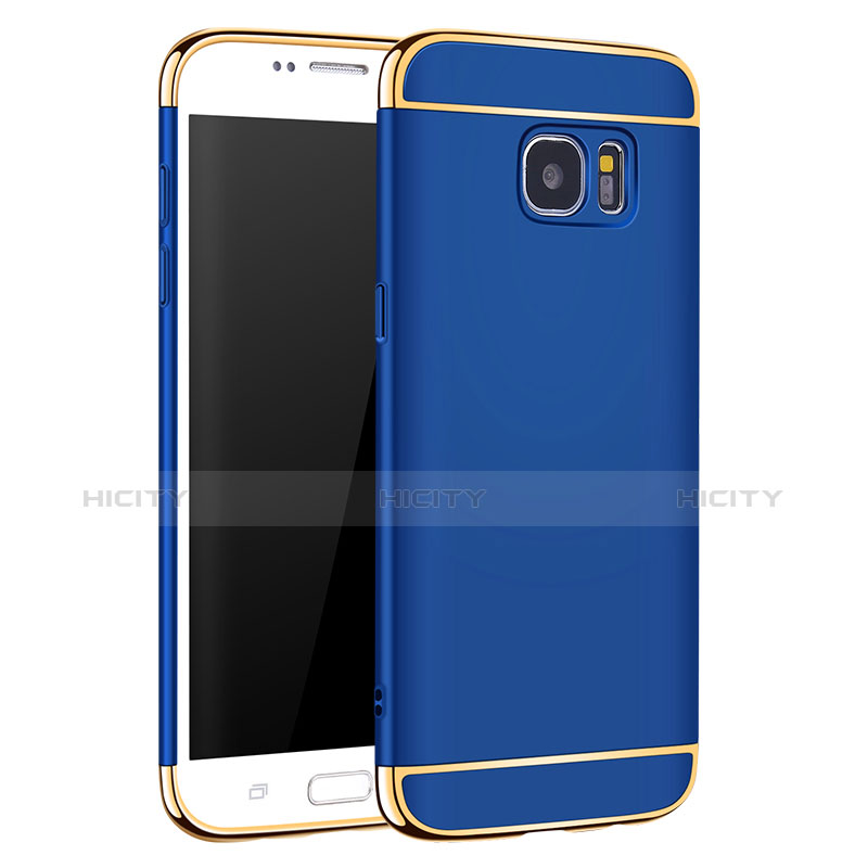 Cover Lusso Metallo Laterale e Plastica M02 per Samsung Galaxy S7 Edge G935F Blu