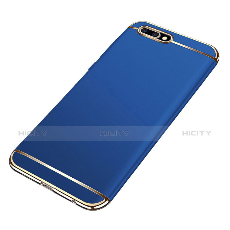 Cover Lusso Metallo Laterale e Plastica per Huawei Honor 10 Blu