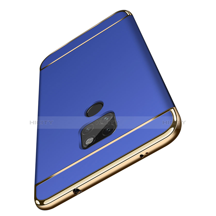 Cover Lusso Metallo Laterale e Plastica per Huawei Mate 20 Blu