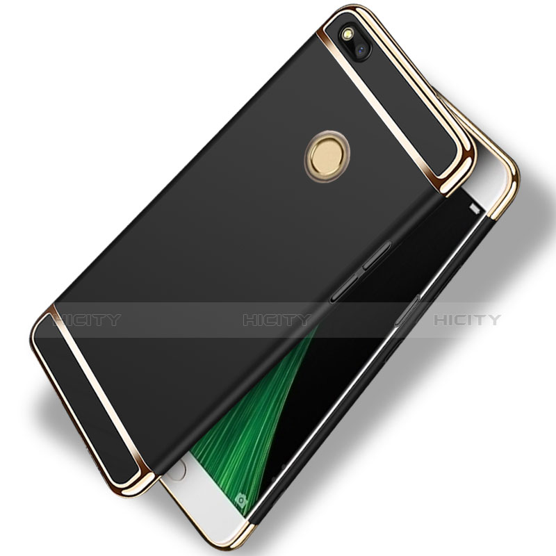 Cover Lusso Metallo Laterale e Plastica per Huawei P8 Lite (2017) Nero