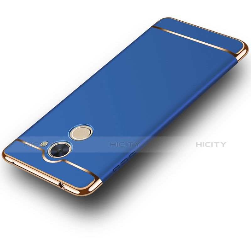 Cover Lusso Metallo Laterale e Plastica per Huawei Y7 Prime Blu