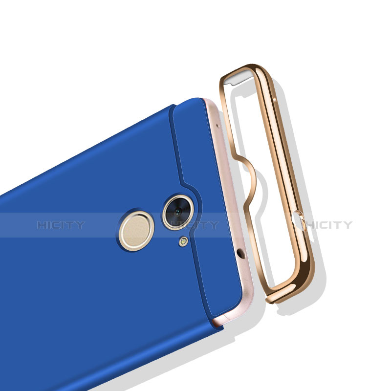 Cover Lusso Metallo Laterale e Plastica per Huawei Y7 Prime Blu