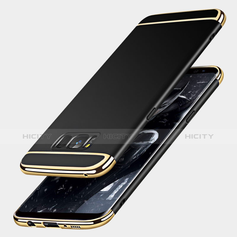 Cover Lusso Metallo Laterale e Plastica per Samsung Galaxy S8 Nero