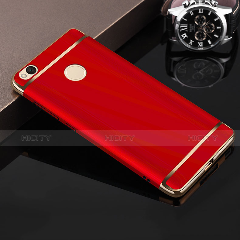 Cover Lusso Metallo Laterale e Plastica per Xiaomi Redmi 4X Rosso
