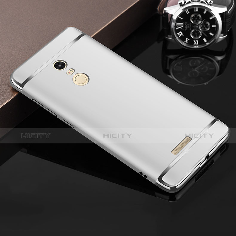 Cover Lusso Metallo Laterale e Plastica per Xiaomi Redmi Note 3 Pro Argento