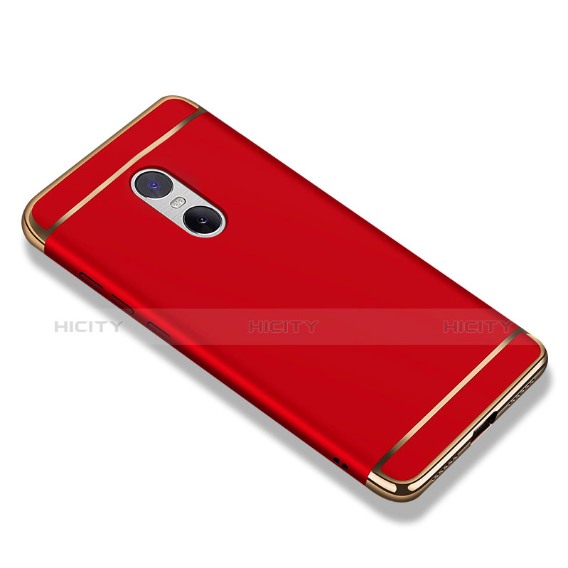 Cover Lusso Metallo Laterale e Plastica per Xiaomi Redmi Note 4 Standard Edition Rosso