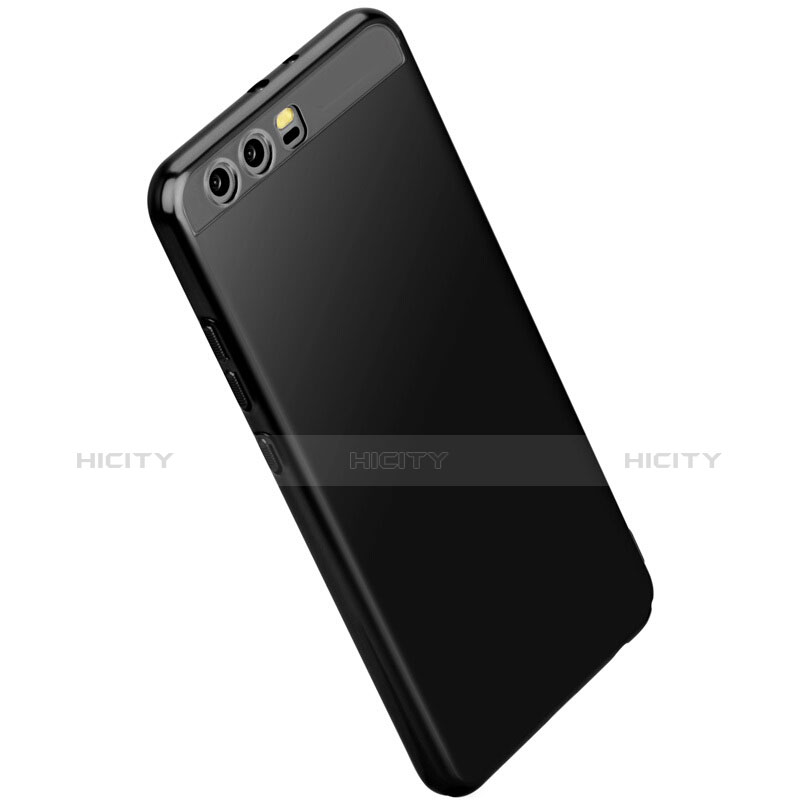 Cover Morbida Silicone Lucido per Huawei P10 Plus Nero