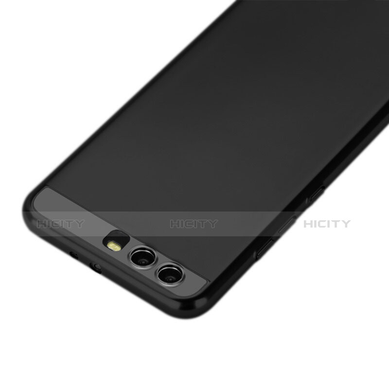 Cover Morbida Silicone Lucido per Huawei P10 Plus Nero